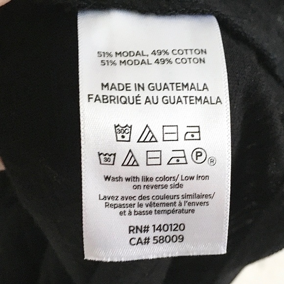 NWT Stella&Dot Women’s The Twist Tee Black Modal Cotton Lightweight Sz L - Picture 6 of 12